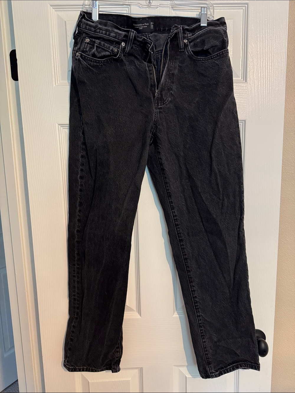 Abercrombie & Fitch Charcoal Gray Loose Denim Jeans